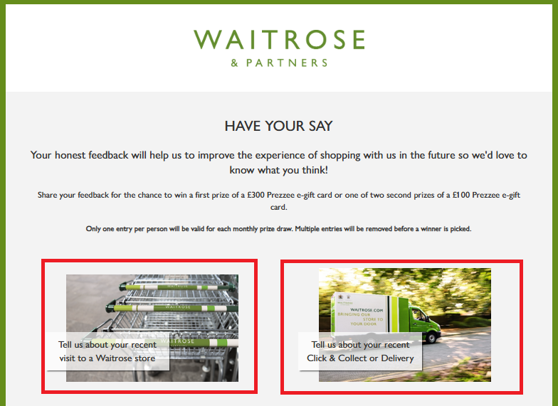 Waitrosehaveyoursay Survey